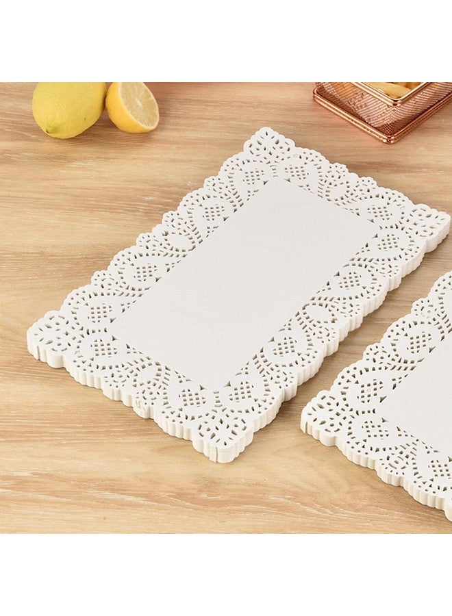 Bridge2shopping مفرش طاولة ورقي مزخرف من Bridge2shopping، مجموعة من 100 قطعة، 10 × 14 بوصة، مستطيل - Image 2