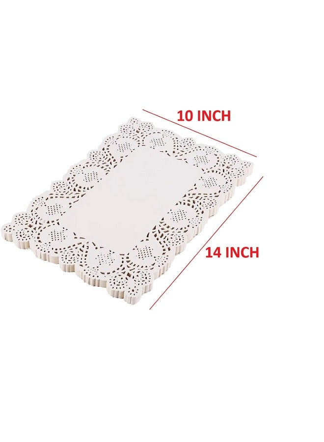 Bridge2shopping مفرش طاولة ورقي مزخرف من Bridge2shopping، مجموعة من 100 قطعة، 10 × 14 بوصة، مستطيل - Image 3