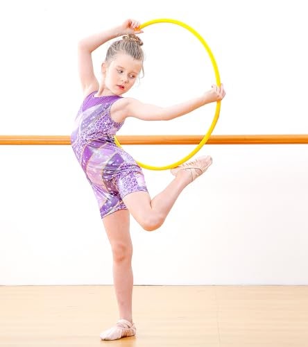 uideazone 2t 3t Toddlers Leopard Gymnastics Leotards for Girls Sparkle Sequin Ballet Unitard Biketards Stretchy Athletic Tumbling Outfits with Shorts 2t-3t - Image 2