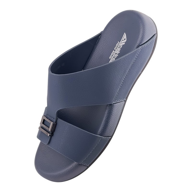 AET A E T Handmade Arabic Sandals For Men | Outdoor Mens Slippers | Everyday Flip Flops Open Toe | Arabic Genuine Leather With Buckle | New Arabic Design | Matching Color Footbed | Comfortable & LightWeight - Image 3