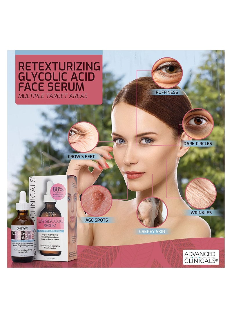 Advanced Clinicals 10% Glycolic Serum 52 ml  - Image 3