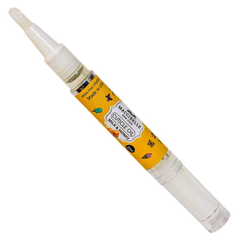 maccibelle Maccibelle Milk & Honey Pure Cuticle & Nail Oil Pen 2ml Heals Dry Cracked Cuticles. - Image 3