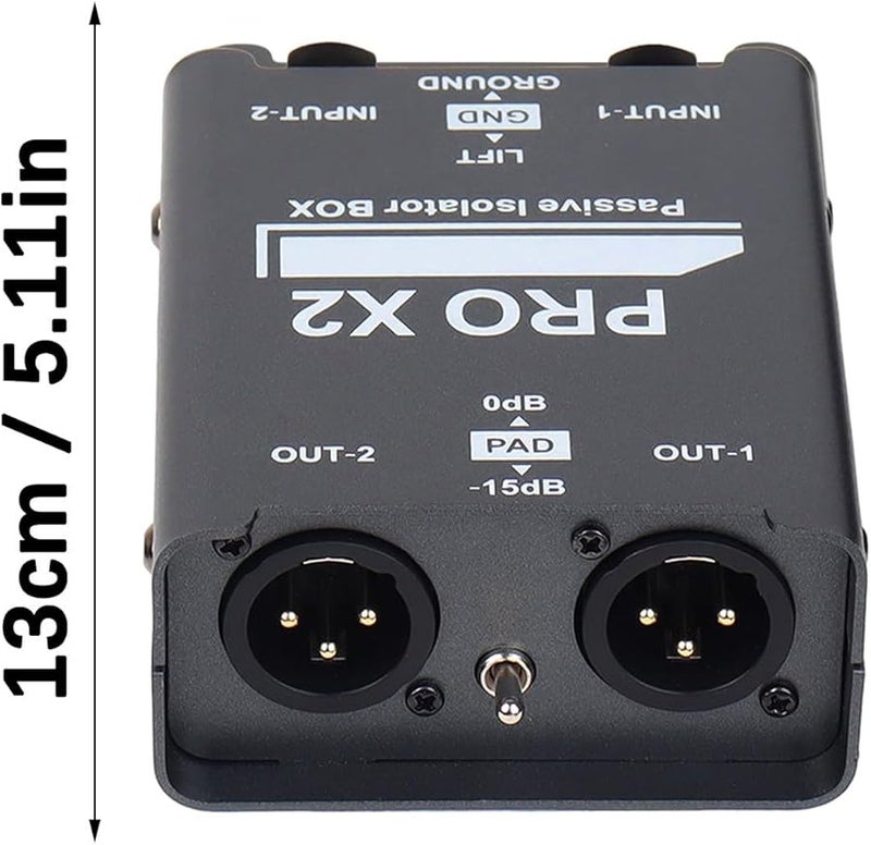 MAX2 2 Channel Noise Isolator Metal Housing ABS Car Home Stereo Audio Noise Reduce - Image 5