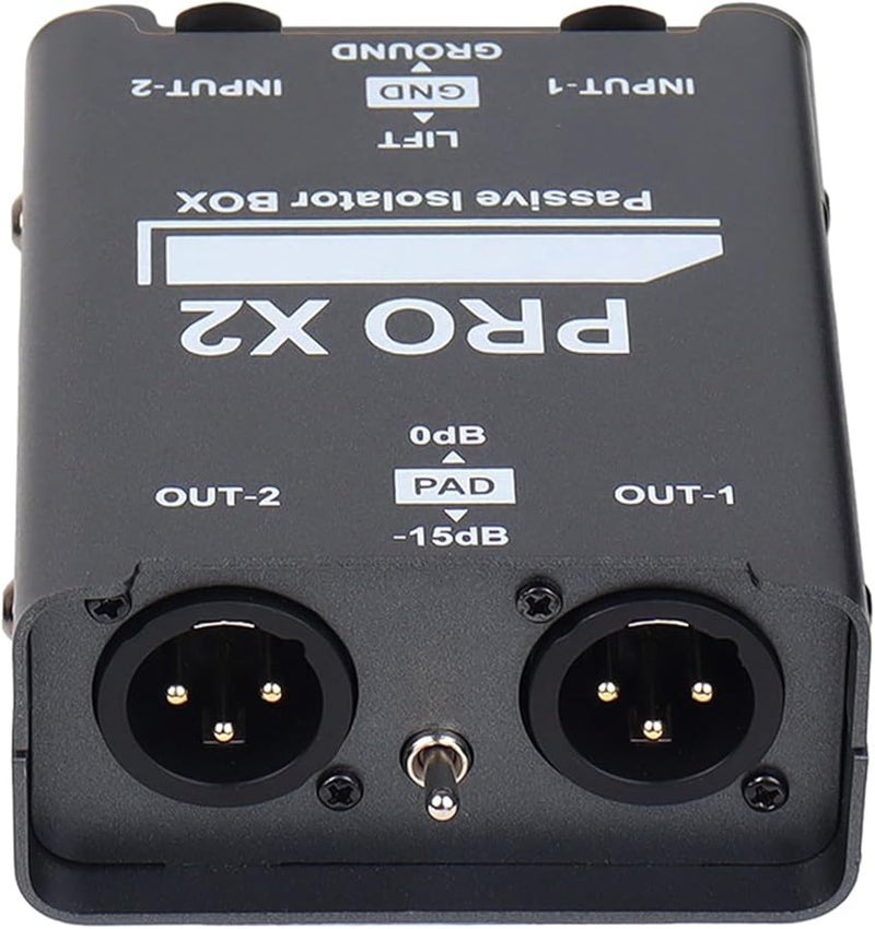 MAX2 2 Channel Noise Isolator Metal Housing ABS Car Home Stereo Audio Noise Reduce - Image 2