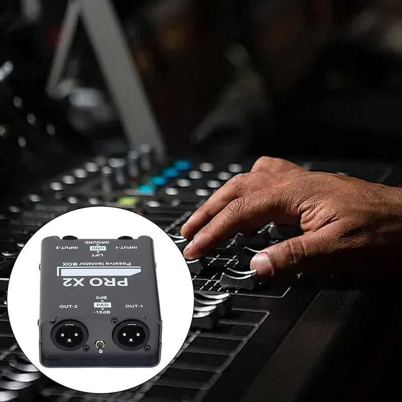 MAX2 2 Channel Noise Isolator Metal Housing ABS Car Home Stereo Audio Noise Reduce - Image 3