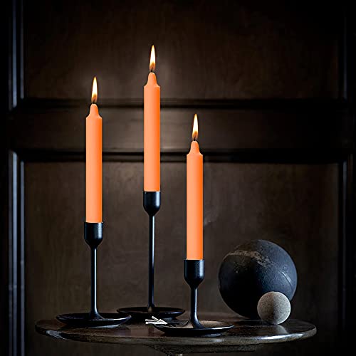 AURA DECOR AuraDecor Pack of 50 Stick Candles || Especially Meant for Healing, Chakras, Ritual Candles, Decoration, Lighting, Home Decor || Burning Time 3 to 4 Hours Each (Orange), Paraffin Wax - Image 5