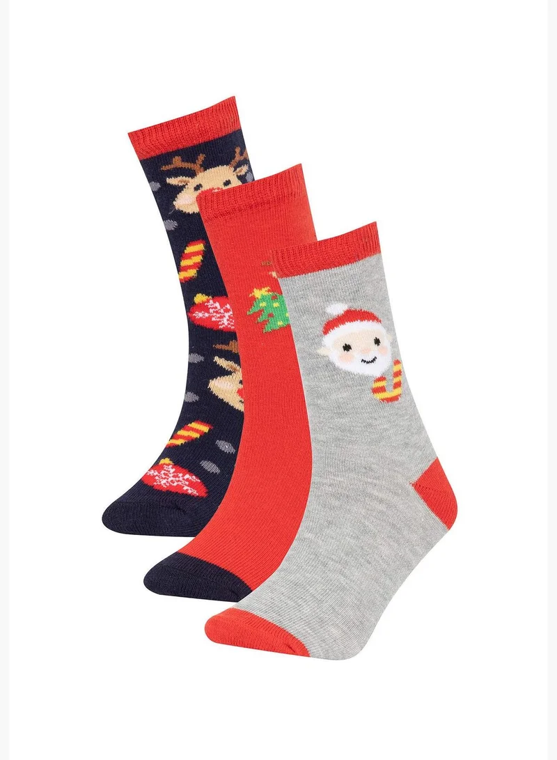 DeFacto New Year 3 Pack Boy High Cut Socks