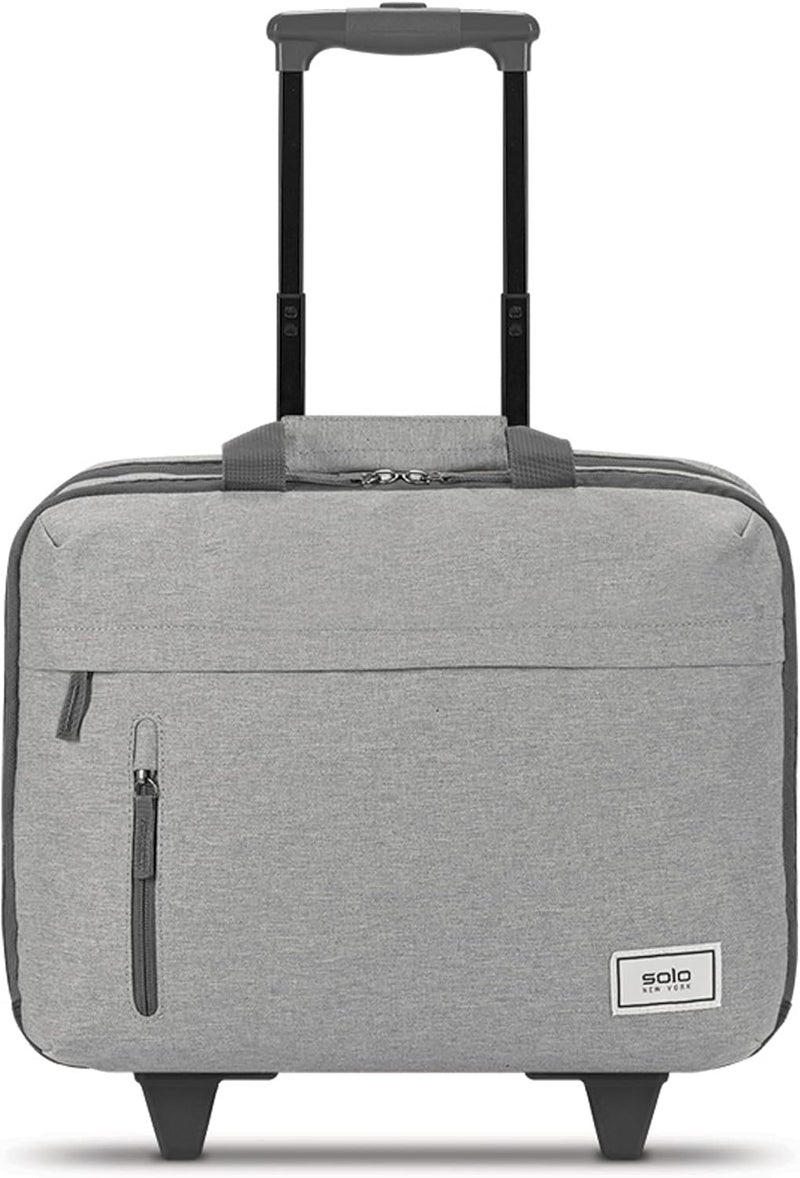 Solo New York Restart Underseat Rolling 156 Laptop Case Grey - Image 1
