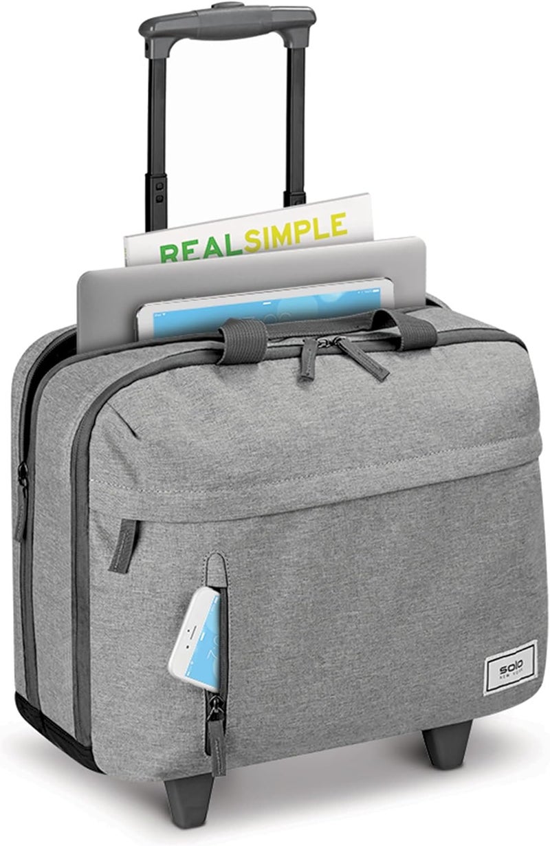 Solo New York Restart Underseat Rolling 156 Laptop Case Grey - Image 5