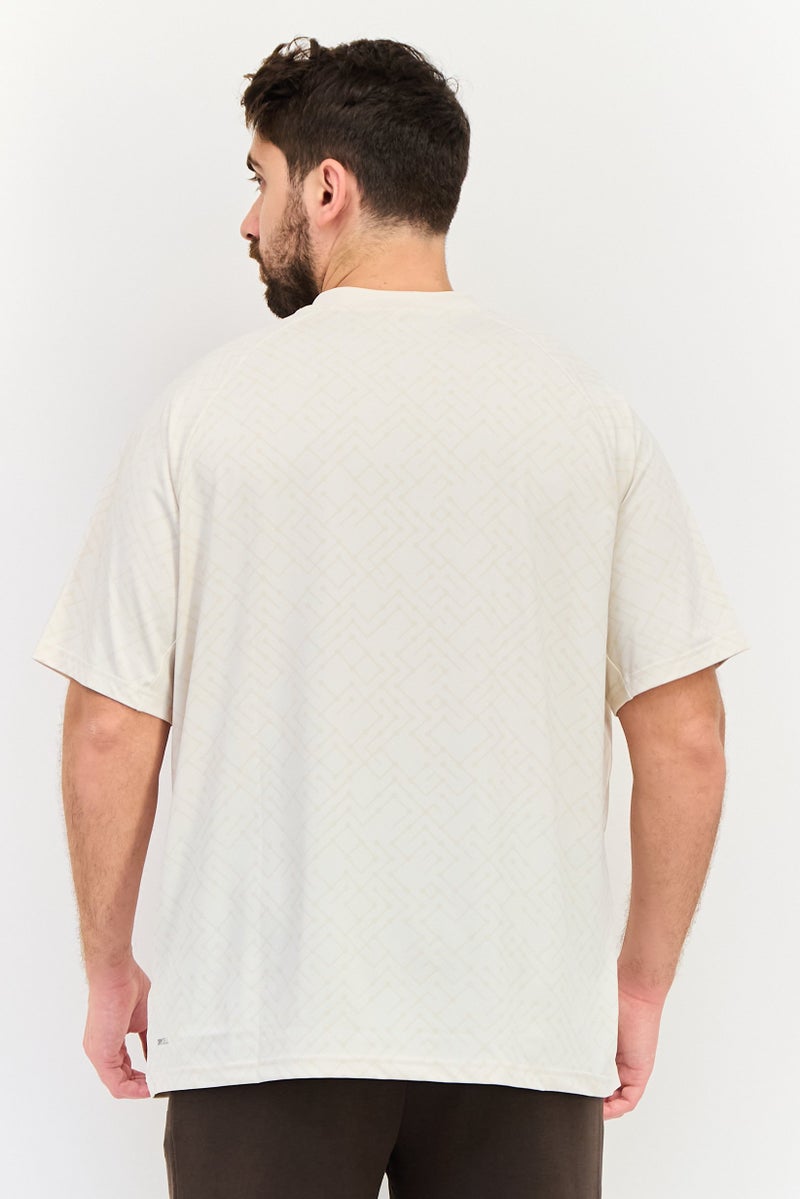 PUMA Men Sportswear Fit Short Sleeves Training T-Shirt, Beige - Image 3