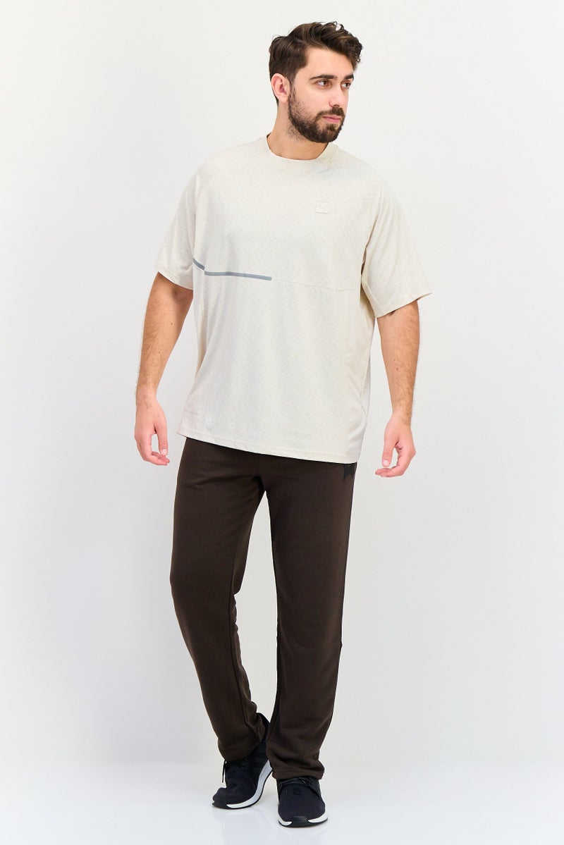 PUMA Men Sportswear Fit Short Sleeves Training T-Shirt, Beige - Image 4