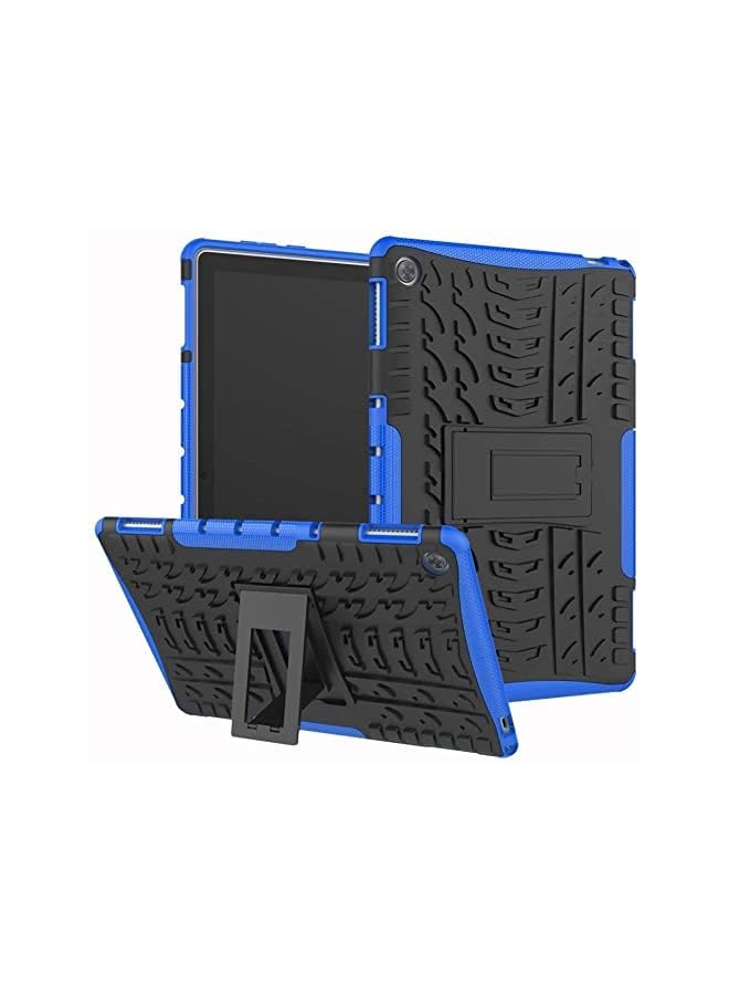 KASTWAVE For Huawei Mediapad M5 Lite 10.1 Inch Cover Hybrid Rugged Heavy Duty Armor Hard Back Cover Case With Kickstand Compatible With Huawei Mediapad M5 Lite 10.1 Inch Bah2 W19 Bah2 L09 Black - Image 2