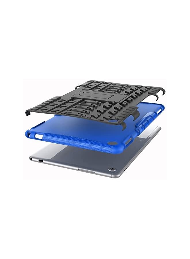 KASTWAVE For Huawei Mediapad M5 Lite 10.1 Inch Cover Hybrid Rugged Heavy Duty Armor Hard Back Cover Case With Kickstand Compatible With Huawei Mediapad M5 Lite 10.1 Inch Bah2 W19 Bah2 L09 Black - Image 3