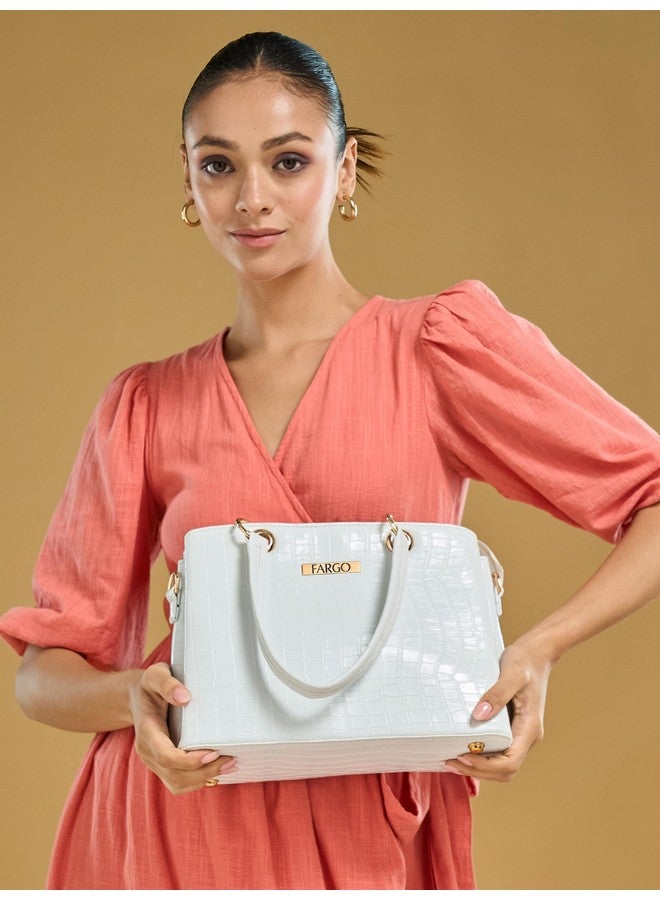 Fargo Stylish Girls Handbags For Women (White) - Image 2