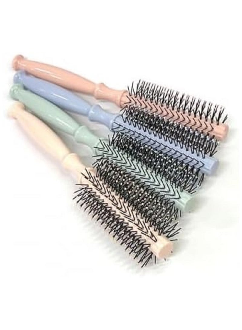 Heat Round Hair Dryer Brush with Heat Resistant Plastic Handle – Detangling Curls and Styling Easily – Suitable for All Hair Types – Professional Design for Hair Styling at Home or Salon - Image 1
