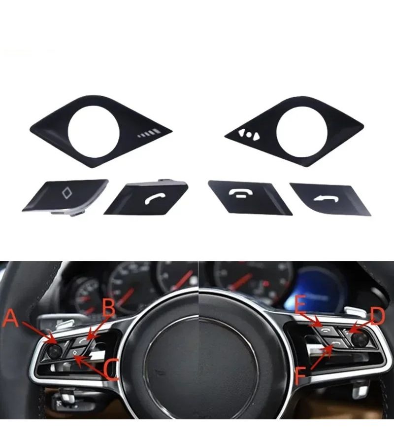 Multifunction Steering Wheel Radio Control Switch For Porsche Cayenne 2015 2016 Macan 2014 2021 Model E - Image 1
