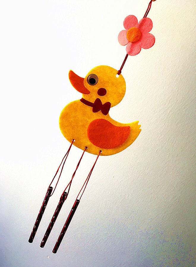 NIBEMINENT Handmade Hangings Duck Wind Chimes 17cm - Image 5