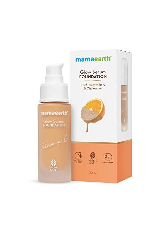 Mamaearth سيروم أساس متوهج بفيتامين سي والكركم يدوم لمدة 12 ساعة 05 بيج جلو 30 مل - Image 3