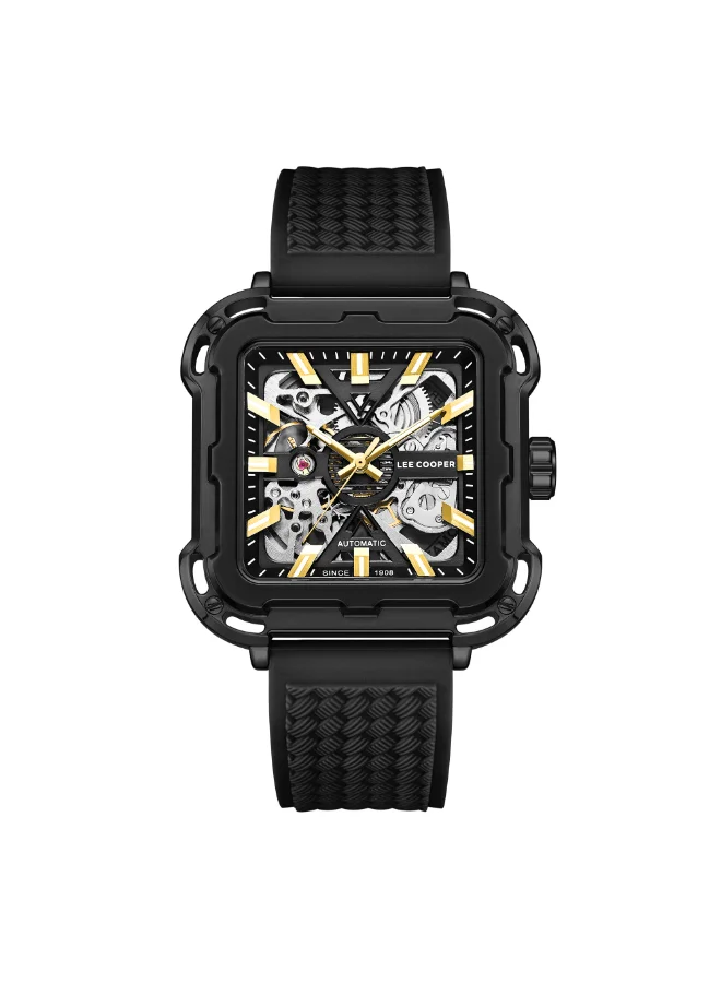 Lee Cooper Men's Silicone Automatic Watch LC08072.666 - 44*49 mm