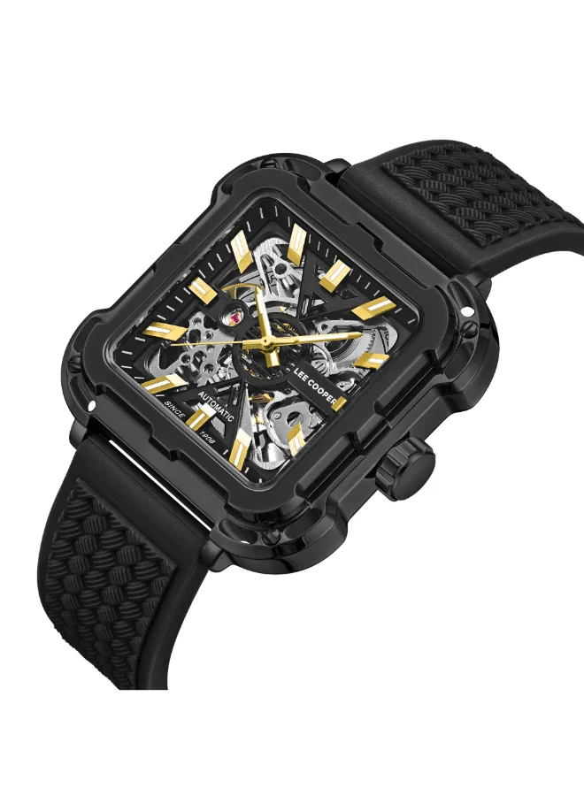 Lee Cooper Men's Silicone Automatic Watch LC08072.666 - 44*49 mm
