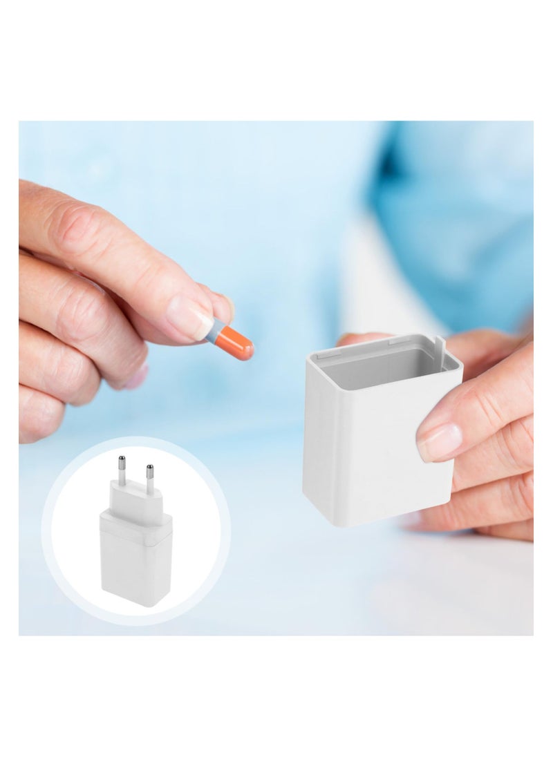 SYOSI Fake Charger Plug Secret Hidden Charger Box, Money Box Hidden Coins Container Case Storage Box Secret Cash Holder, Secret Storage Box Functional Phone Charger Stash with Concealed Compartment  - Image 2