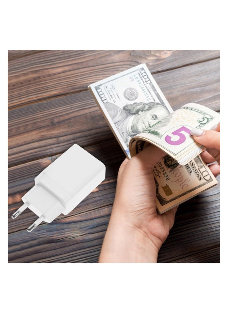 SYOSI Fake Charger Plug Secret Hidden Charger Box, Money Box Hidden Coins Container Case Storage Box Secret Cash Holder, Secret Storage Box Functional Phone Charger Stash with Concealed Compartment  - Image 4