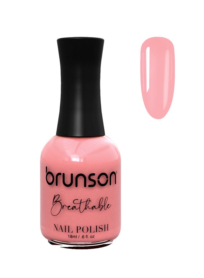 brunson Breathable Nail Polish Halal nail polish Wudu friendly Quick-Dry Vegan long lasting but easy peel off   18ml BH393