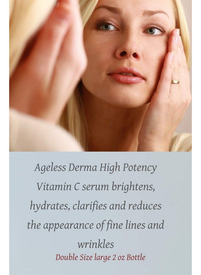 Ageless Derma High Potency Vitamin C Serum With Hyaluronic Acid By Dr. Mostamand. 2 Fl Oz (60 Ml) - Image 4