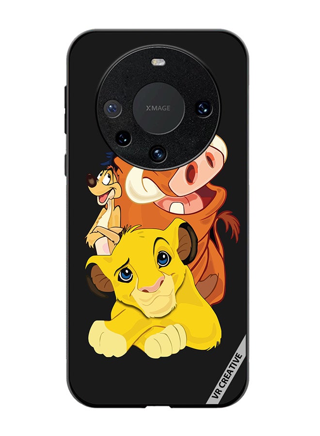 VR CREATIVE Protective Case Cover For Huawei Mate 60 Pro Plus Star Cutouts Lion King Group Design Multicolour - Image 1