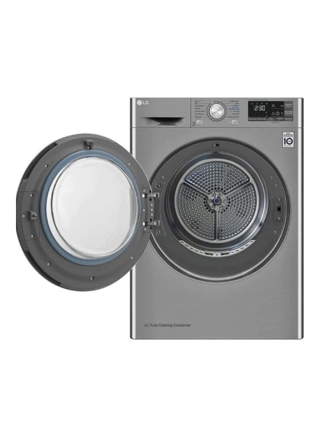 LG Front Load Dryer Dual Inverter Heat Pump ThinQ ( international Version ). 9 kg RH90V9PV8N Silver - Image 4