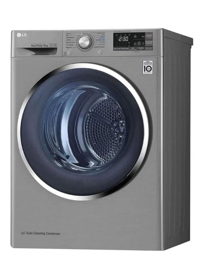 LG Front Load Dryer Dual Inverter Heat Pump ThinQ ( international Version ). 9 kg RH90V9PV8N Silver - Image 3