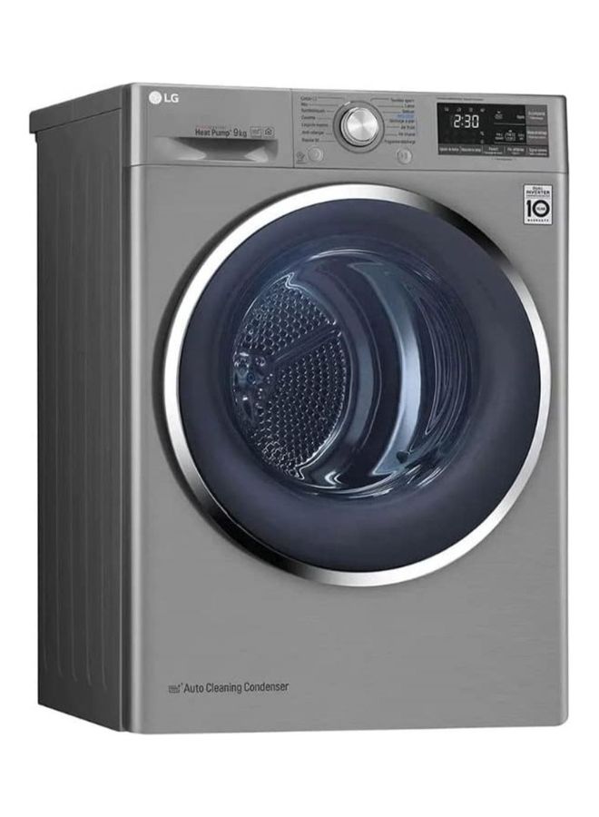 LG Front Load Dryer Dual Inverter Heat Pump ThinQ ( international Version ). 9 kg RH90V9PV8N Silver - Image 2