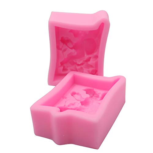 HengKe 2 PcsFairy or Angel Silicone Mold,for Sugarcraft Cake Decoration, Cupcake Topper, Polymer Clay,Fondant Molds-Small, Resin Epoxy, Jewelry Making, Soap Wax Making Decoration, Crafting Projects - Image 2