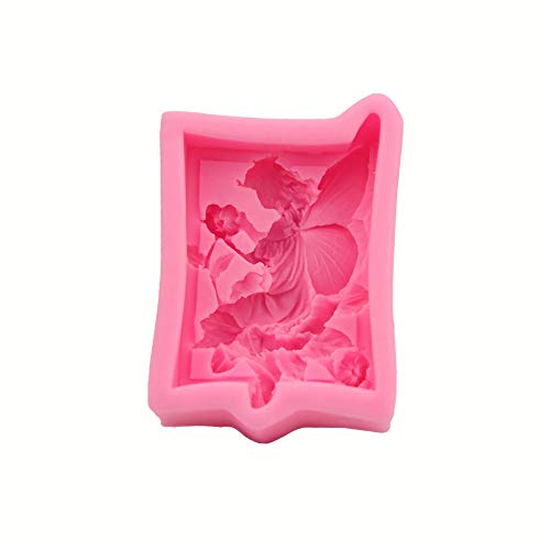 HengKe 2 PcsFairy or Angel Silicone Mold,for Sugarcraft Cake Decoration, Cupcake Topper, Polymer Clay,Fondant Molds-Small, Resin Epoxy, Jewelry Making, Soap Wax Making Decoration, Crafting Projects - Image 5