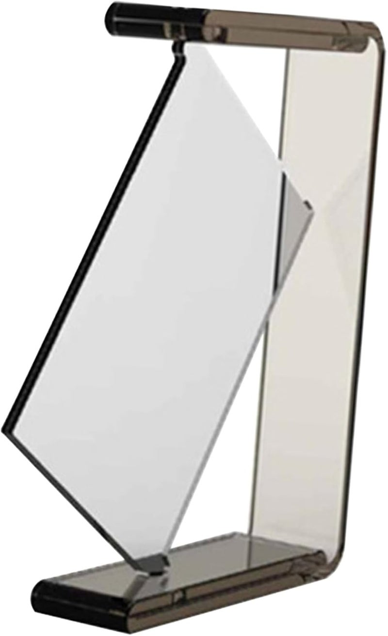 Rotating Acrylic Photo Frame Double-sided 6-inch Desktop Picture Display Stand 20.5x14.4x3.5cm Tabletop Floating Photo Holder for Home Office Decor - Image 1