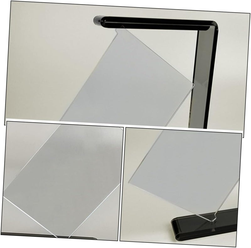 Rotating Acrylic Photo Frame Double-sided 6-inch Desktop Picture Display Stand 20.5x14.4x3.5cm Tabletop Floating Photo Holder for Home Office Decor - Image 5