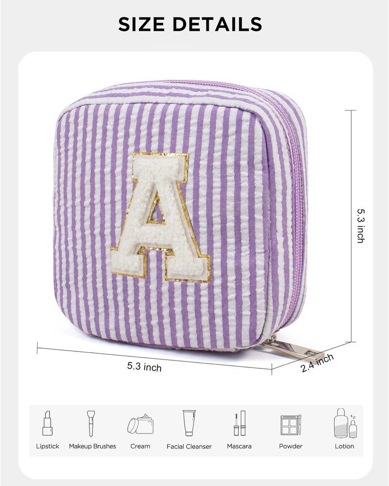 LETGO Graduation Teacher Gifts for Girls Teen Girl - Personalized Monogram Makeup Bag Cosmetic Bag | Makeup Bag for Girls Teen Girl Bridesmaid Friend Sister Wife Girlfriend Daughter Gifts - Image 2