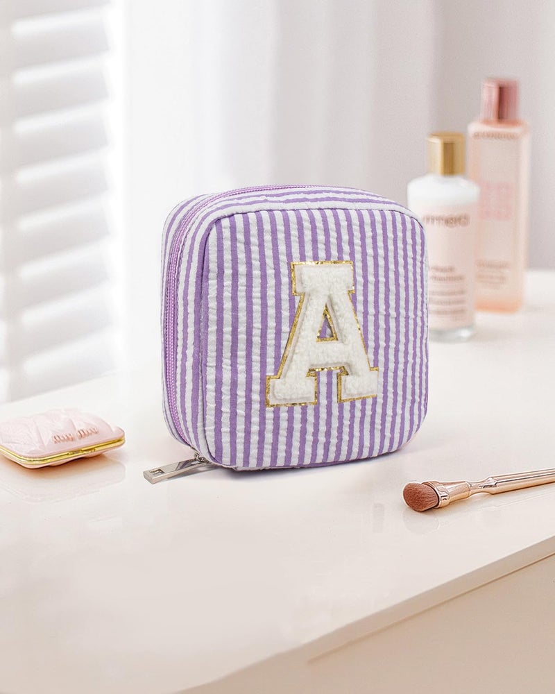 LETGO Graduation Teacher Gifts for Girls Teen Girl - Personalized Monogram Makeup Bag Cosmetic Bag | Makeup Bag for Girls Teen Girl Bridesmaid Friend Sister Wife Girlfriend Daughter Gifts - Image 4