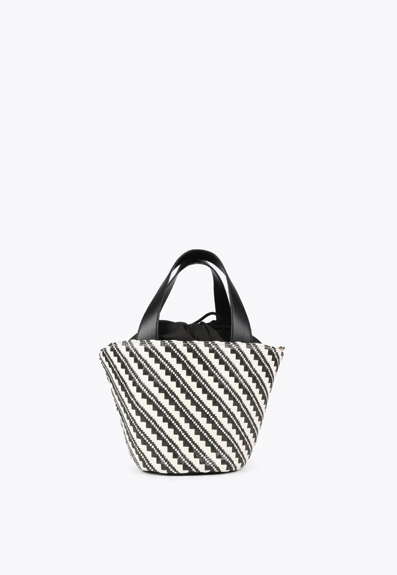 Lola Casademunt Two-Tone Basket-Style Crossbody Bag