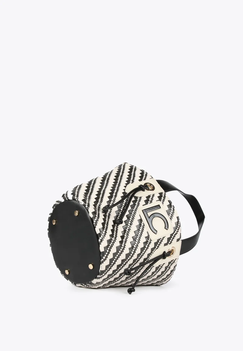 Lola Casademunt Two-Tone Basket-Style Crossbody Bag