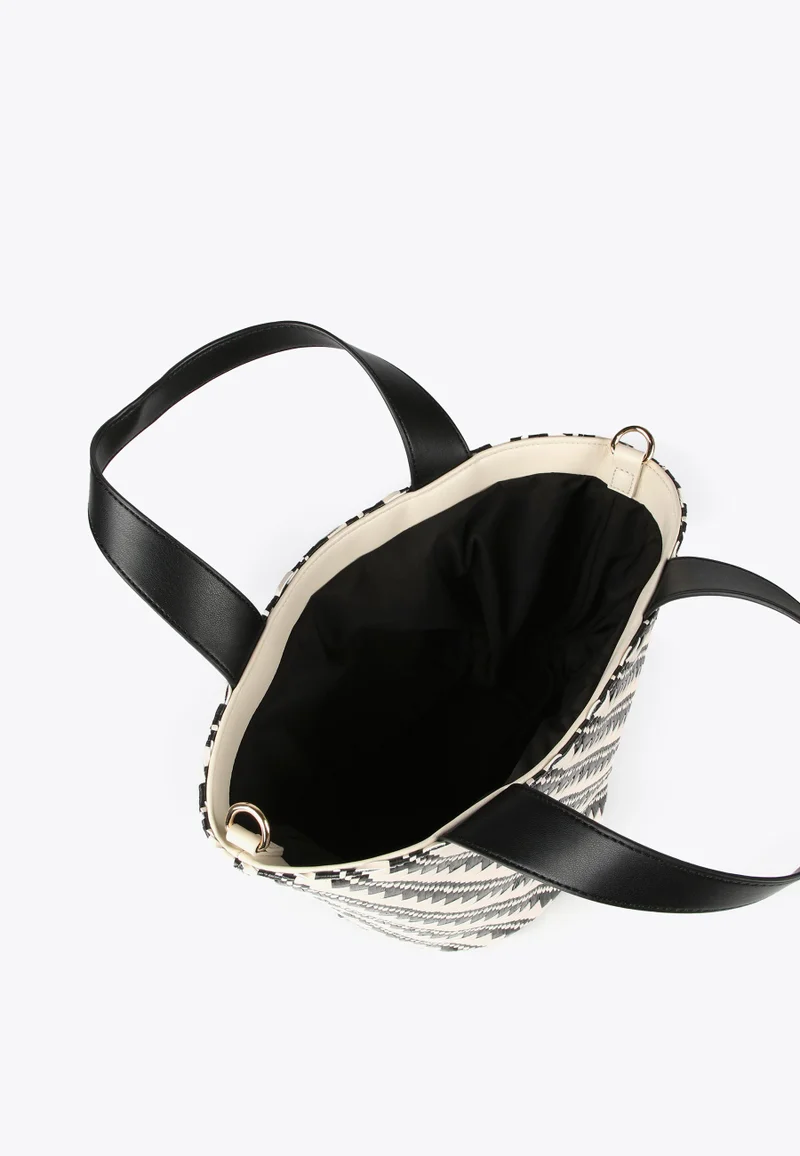 Lola Casademunt Two-Tone Basket-Style Crossbody Bag