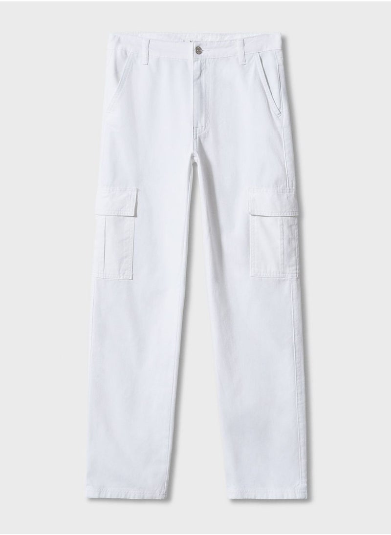 MANGO - Kids Essential Cargo Pants - Image 1