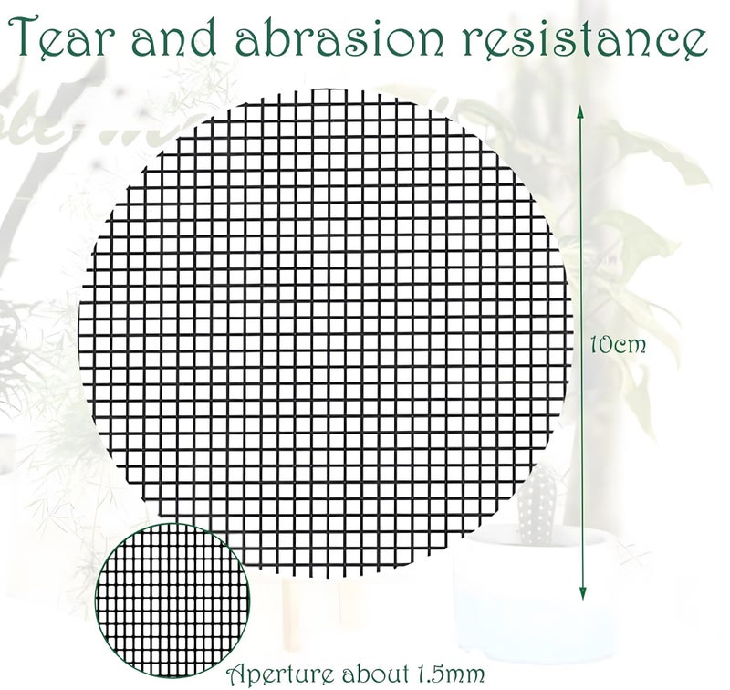 24x7 eMall 50 pcs Flower Pot Hole Mesh Jali 10 Cm x 10 Cm to Prevent Soil Loss for All Types of Pot Plants Home Garden Soil Erosion Prevention. - Image 3