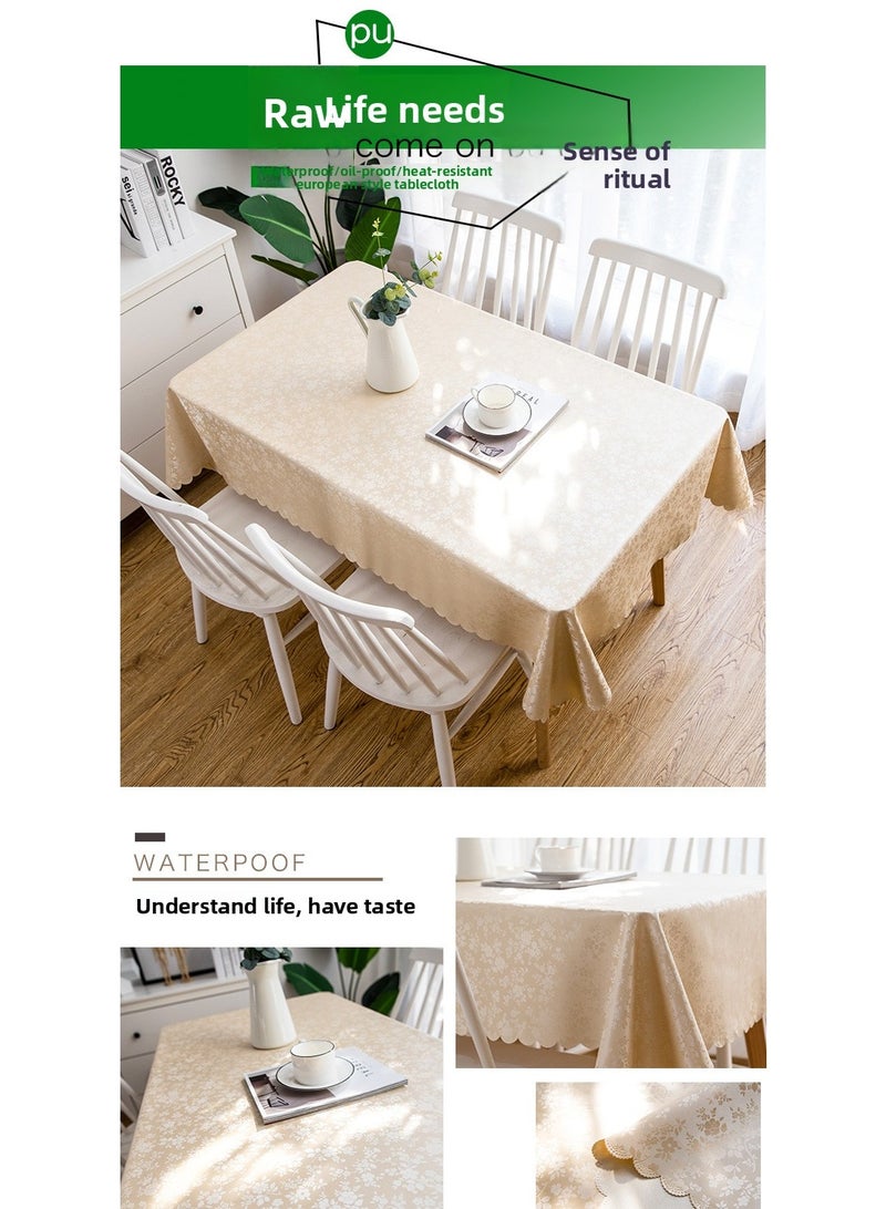 PVC Tablecloth Waterproof Anti-Scalding Oil-Proof Tablecloth Rectangular Coffee Tablecloth - Image 2