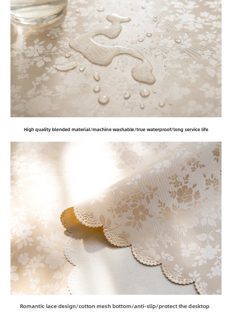 PVC Tablecloth Waterproof Anti-Scalding Oil-Proof Tablecloth Rectangular Coffee Tablecloth - Image 3