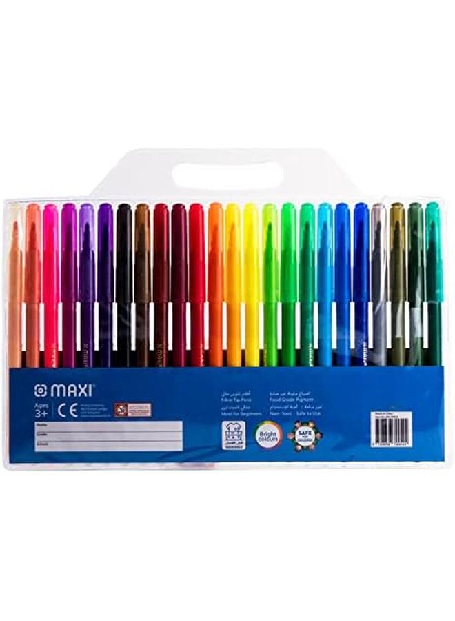 Maxi Washable Felt Tip Pens 24 Color In A Wallet Washable Ink On Most Textiles  - Image 4