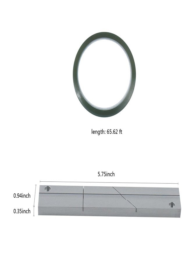 Geekteches Splicing Block Kit, Tape Splicing Set Aluminum Studio Grade for 1/4 Inch Open Reel Tape Media for Revoxsonido 1/4 10 Inch Open Reel Tapes Media - Image 3