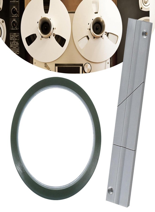 Geekteches Splicing Block Kit, Tape Splicing Set Aluminum Studio Grade for 1/4 Inch Open Reel Tape Media for Revoxsonido 1/4 10 Inch Open Reel Tapes Media - Image 1