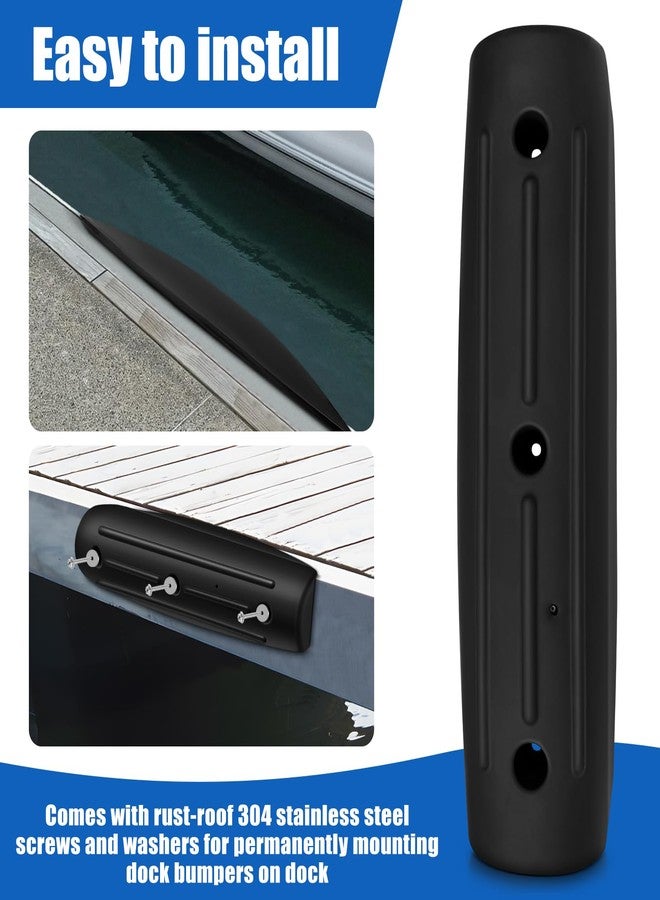 FBULWSEC Dock Bumpers for Dock Edge - Marine Grade Dock Fender Bumpers, 17-Inch UV-Resistant Horizontal Protection, Easy Install Dock Edge Bumpers Guard for Boat Dock Side or Edge, Soft Fenders - Image 4