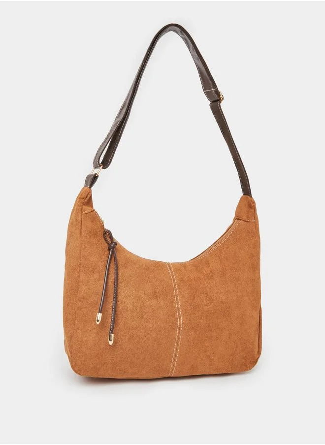 Styli Styli Plain Tassel Detail Shoulder Bag